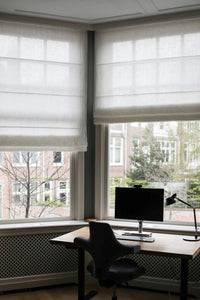 Blinds in mediumweight linen - Off-White